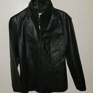 East 5th Leather jacket women's black Small